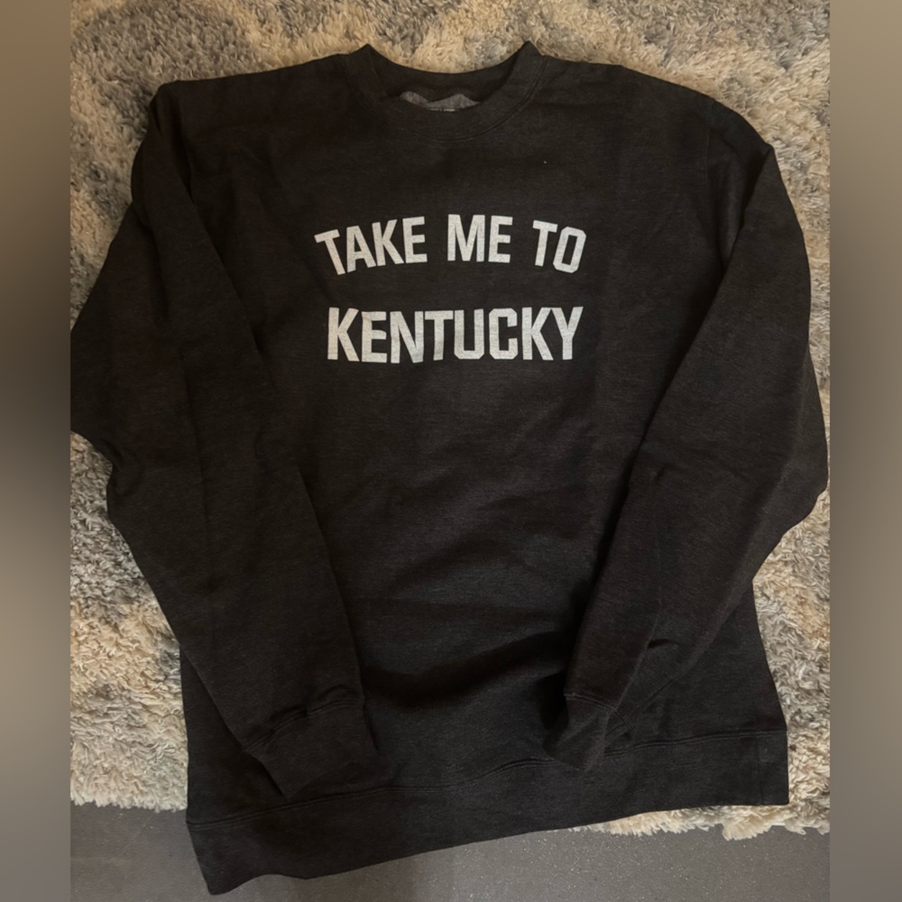 Unisex size large Heather Black Kentucky crewneck. NWOT
